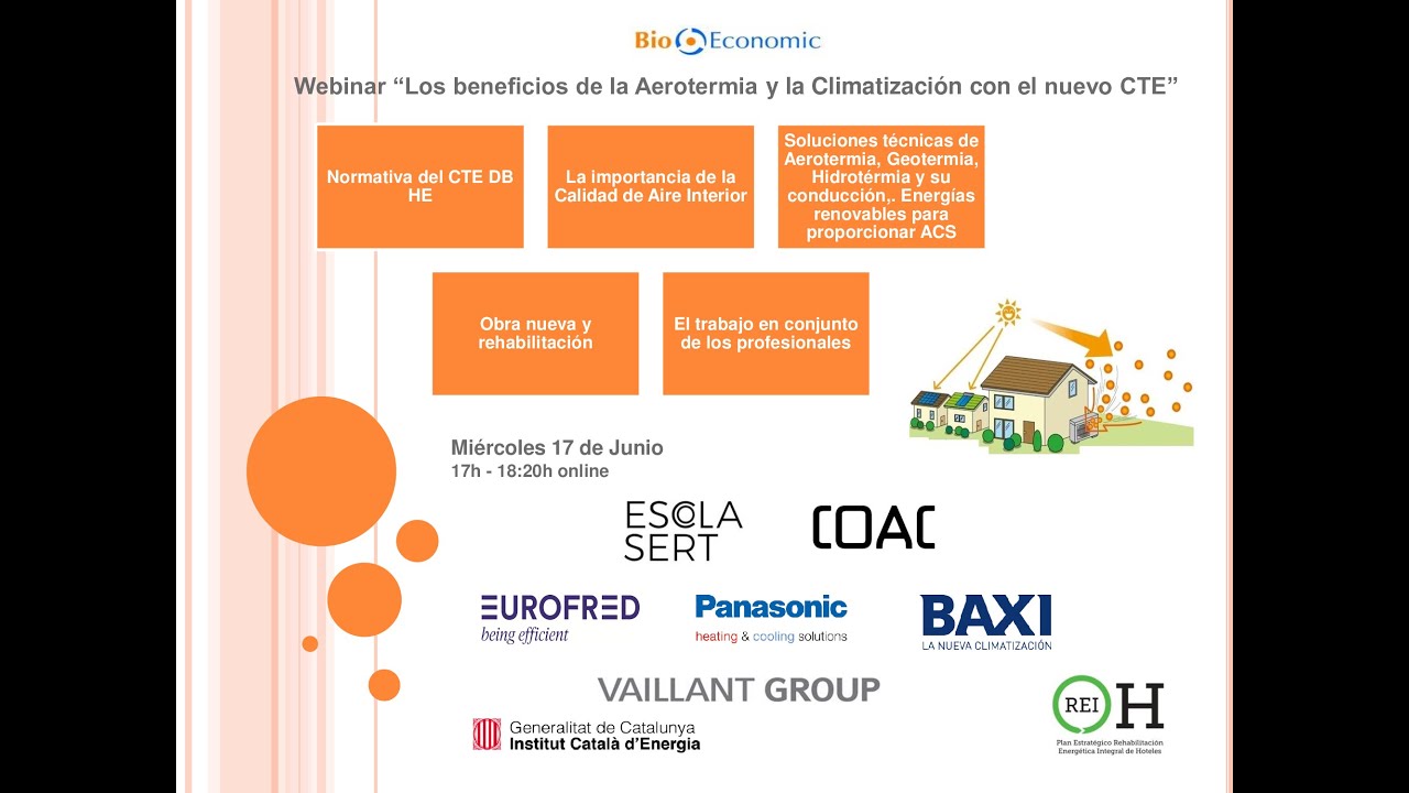 Preguntas Webinar BioEconomic: Beneficios de la Aerotermia y la Climatización con el nuevo CTE-2019