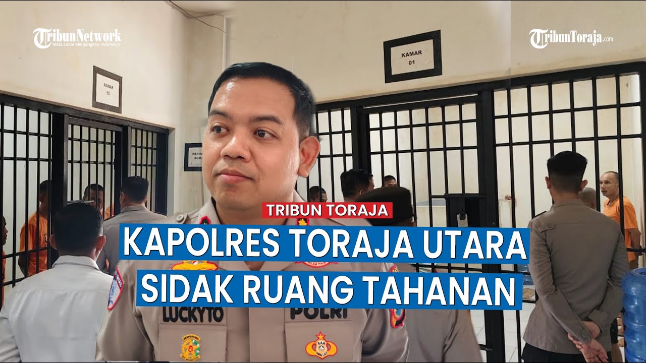 Hari Pertama Ngantor, Kapolres Toraja Utara Sidak Fasilitas dan Ruang Tahanan