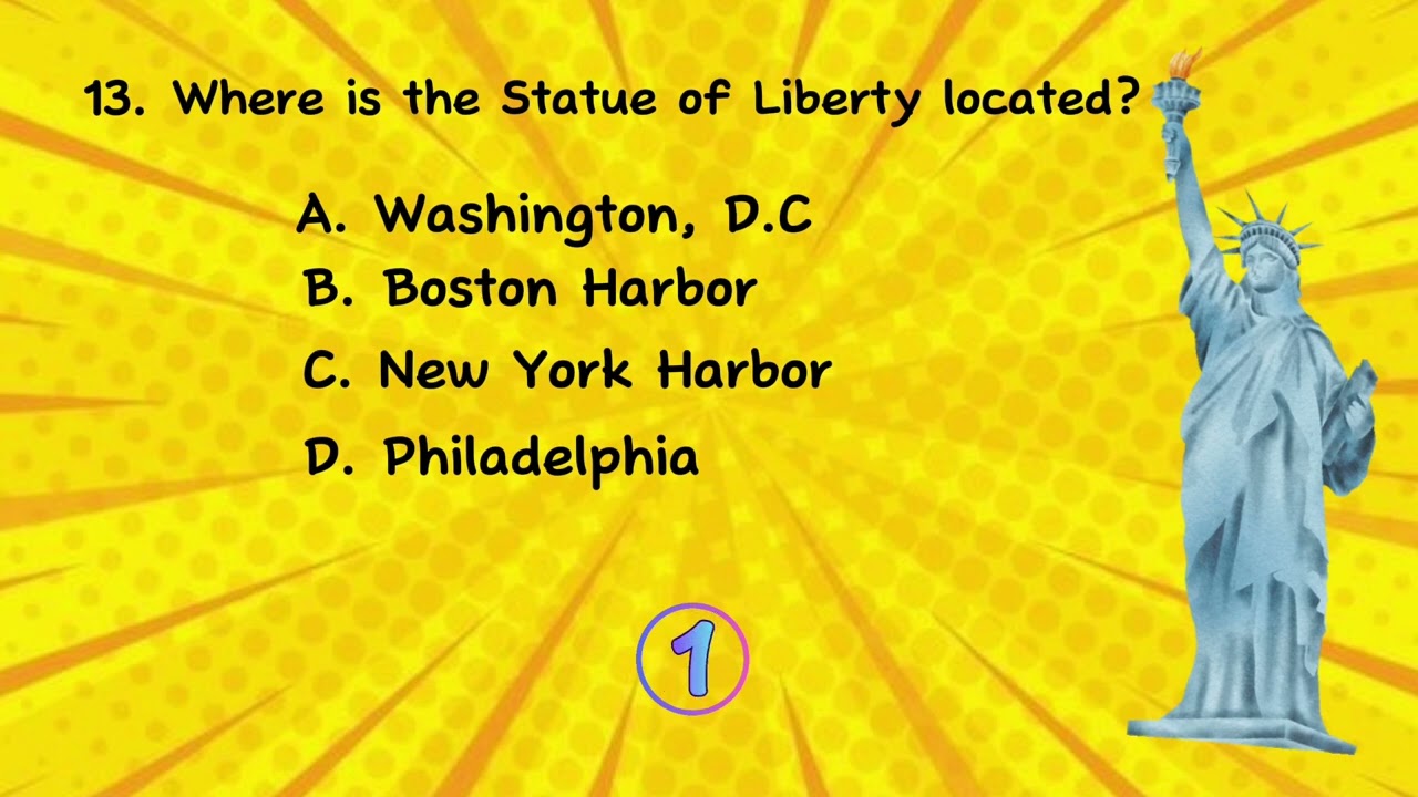 GENERAL KNOWLEDGE QUIZ ABOUT USA. ONLY TRUE AMERICAN BY HEART CAN PASS THIS! QUICKMIND QUIZ