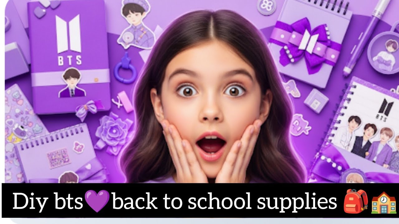 BTS School Supplies बनाओ खुद | DIY Ideas for ARMY 💜📚#viralvideo #btsarmy #video