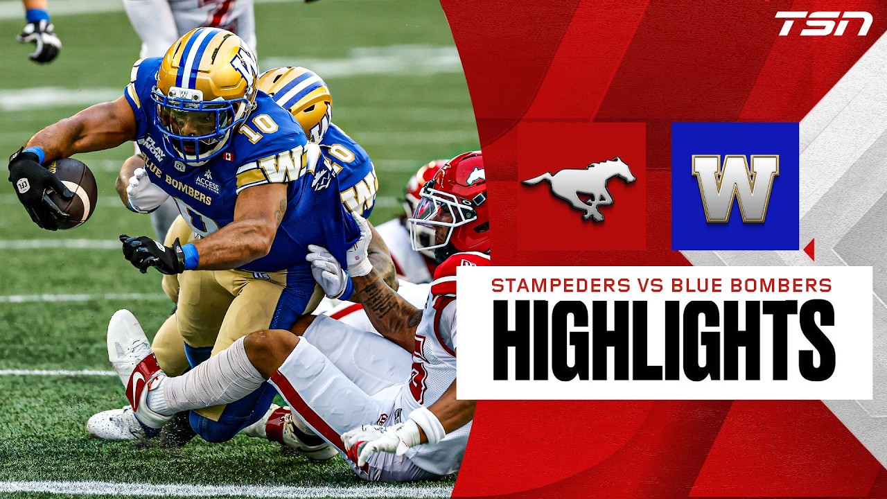 CFL WEEK 8: Calgary Stampeders vs. Winnipeg Blue Bombers | Full Highlights