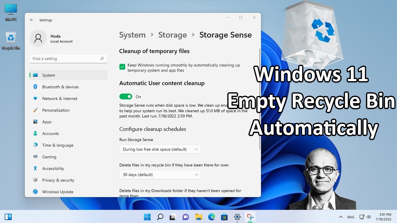 How To Empty Recycle Bin Automatically On Windows 11 [Tutorial]