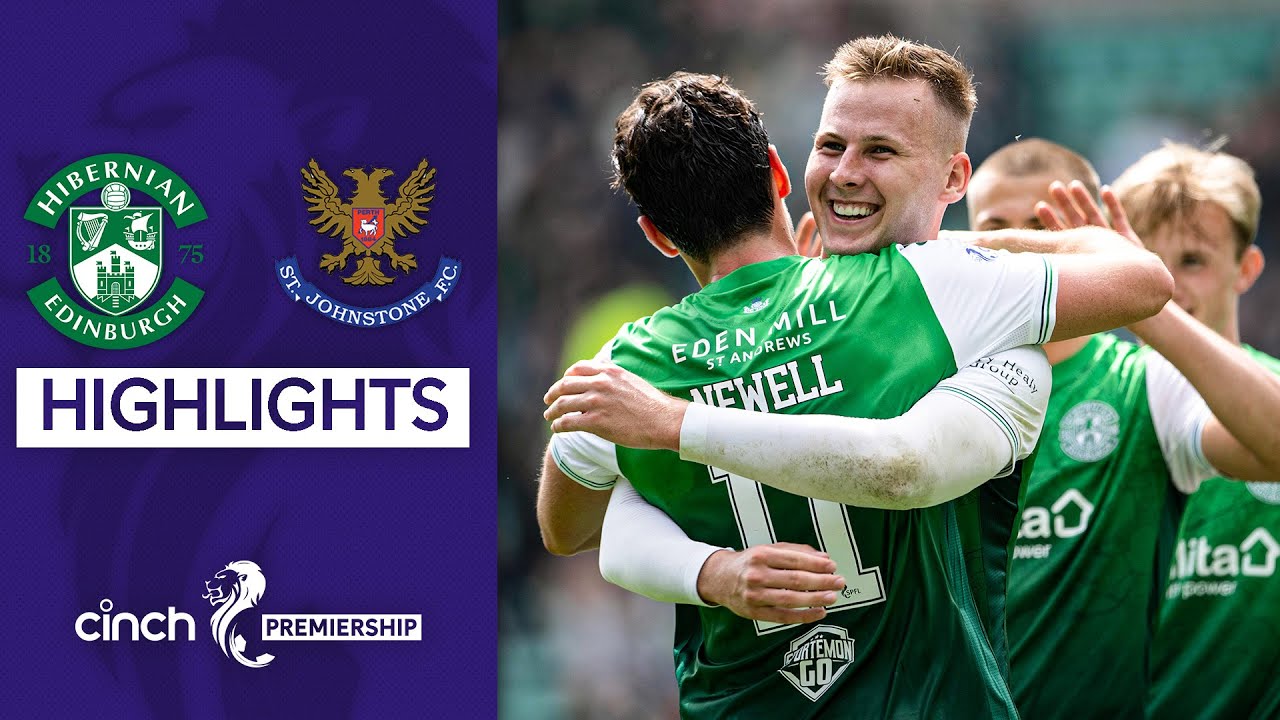 Hibernian 4-0 St Johnstone | James Scott Fires Hat-Trick! | cinch Premiership