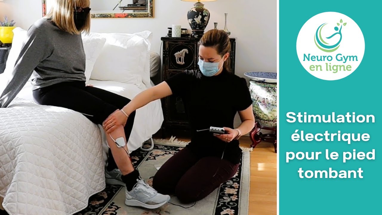 Stimulation électrique pour le pied tombant