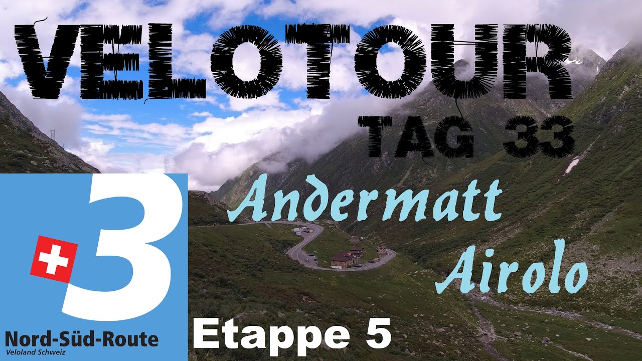 Nord-Süd-Route 3-Etappe 5-Andermatt–Airolo Tag 33 von 37 #schweiz #radfahren