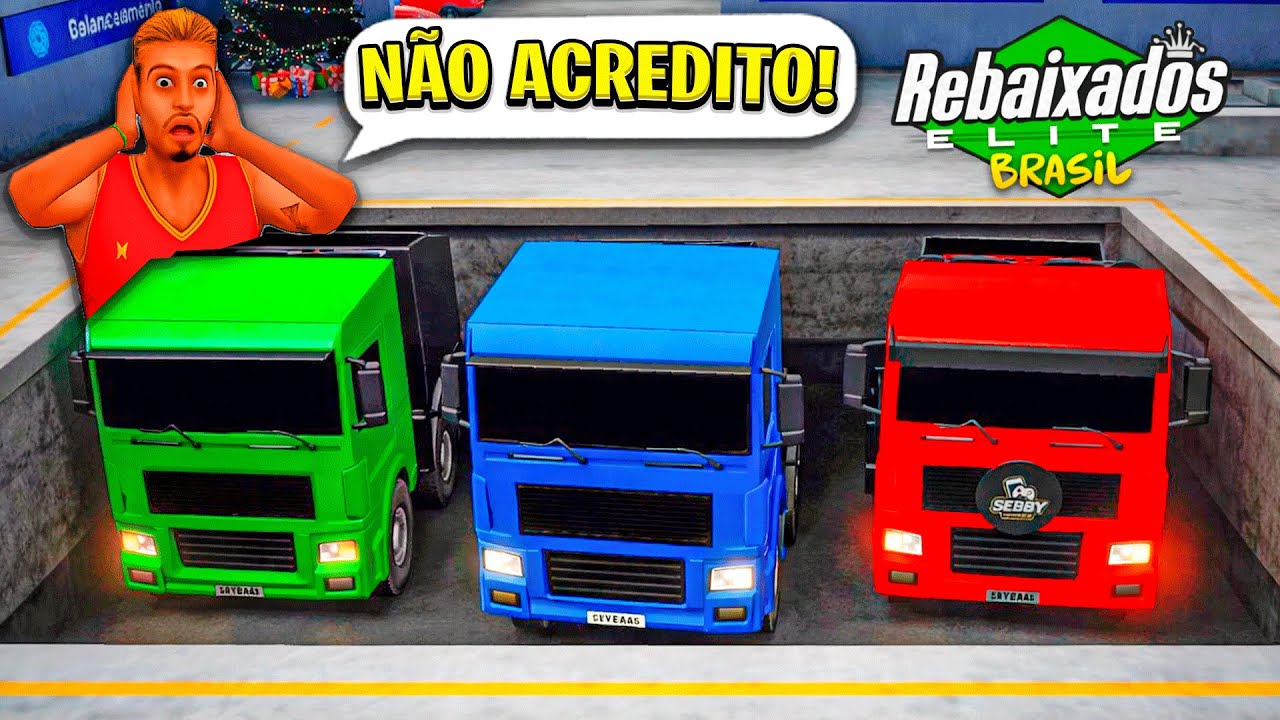 A GARAGEM SECRETA DE CAMINHÕES no REBAIXADOS ELITE BRASIL