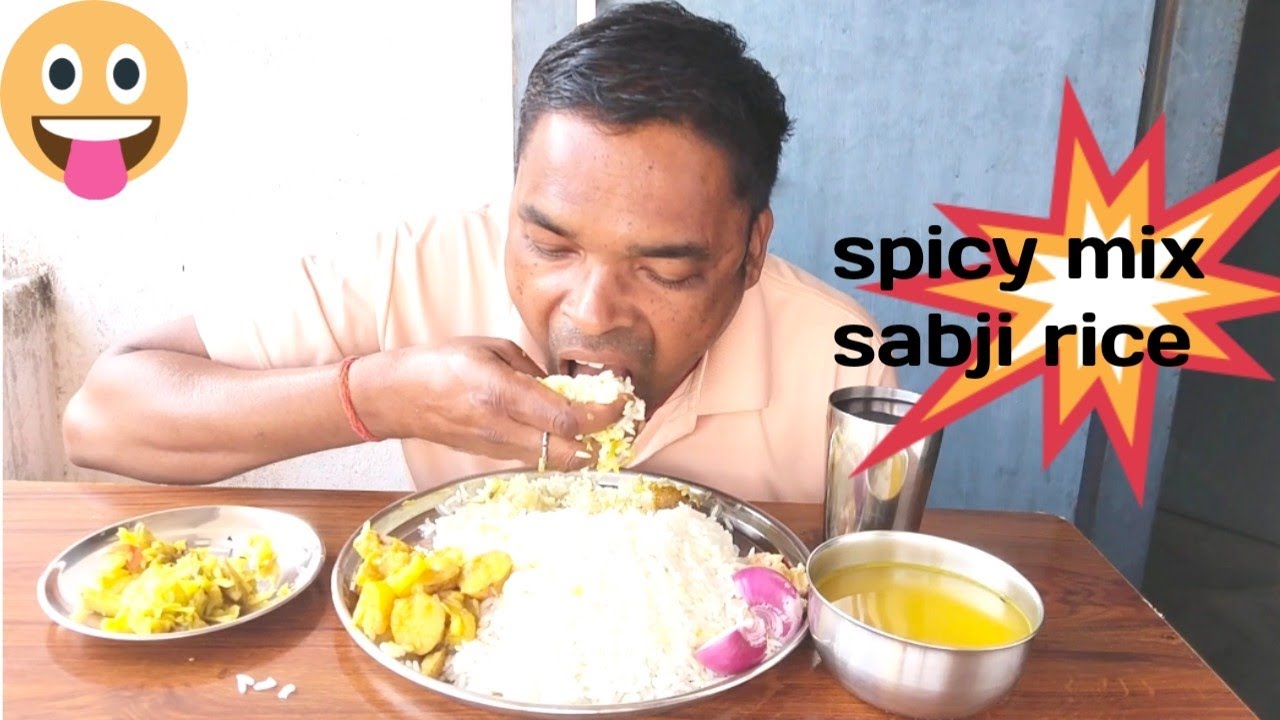CRISPY SPICY MIX SABJI RICE DAAL CHATNI.