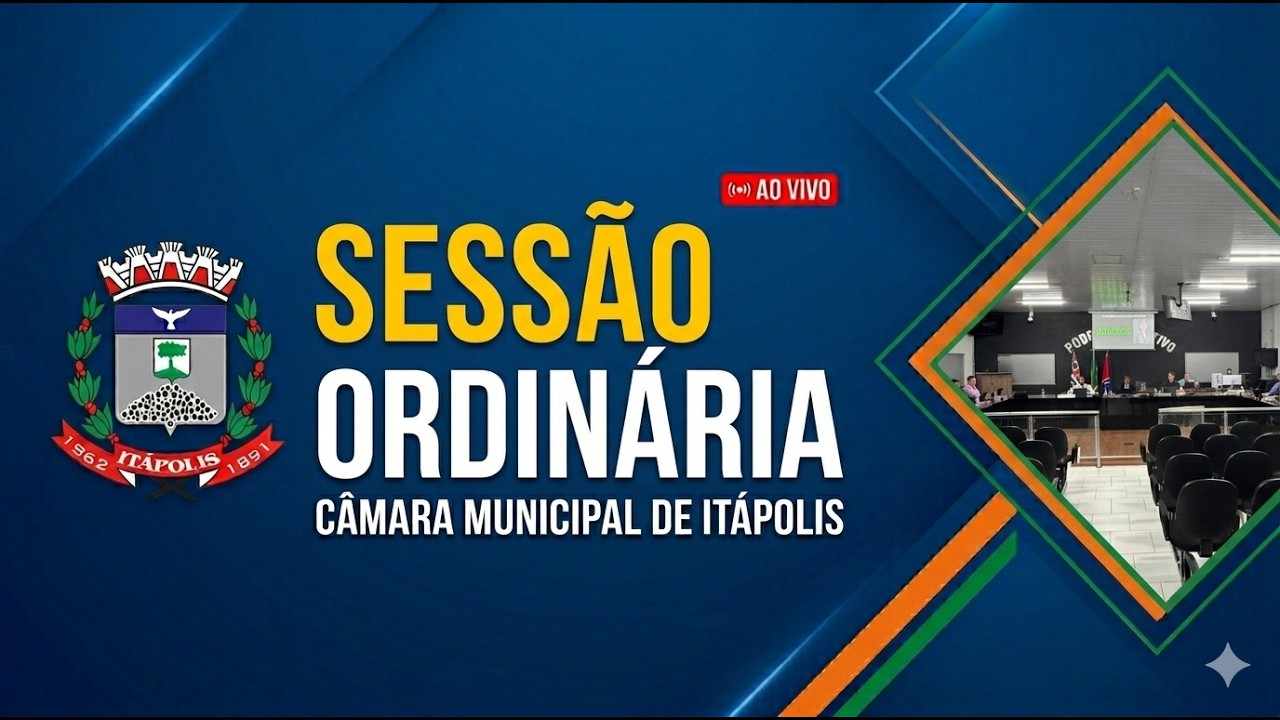 Sessão Ordinária 09 de fevereiro de 2026 | Câmara Municipal de Itápolis – SP