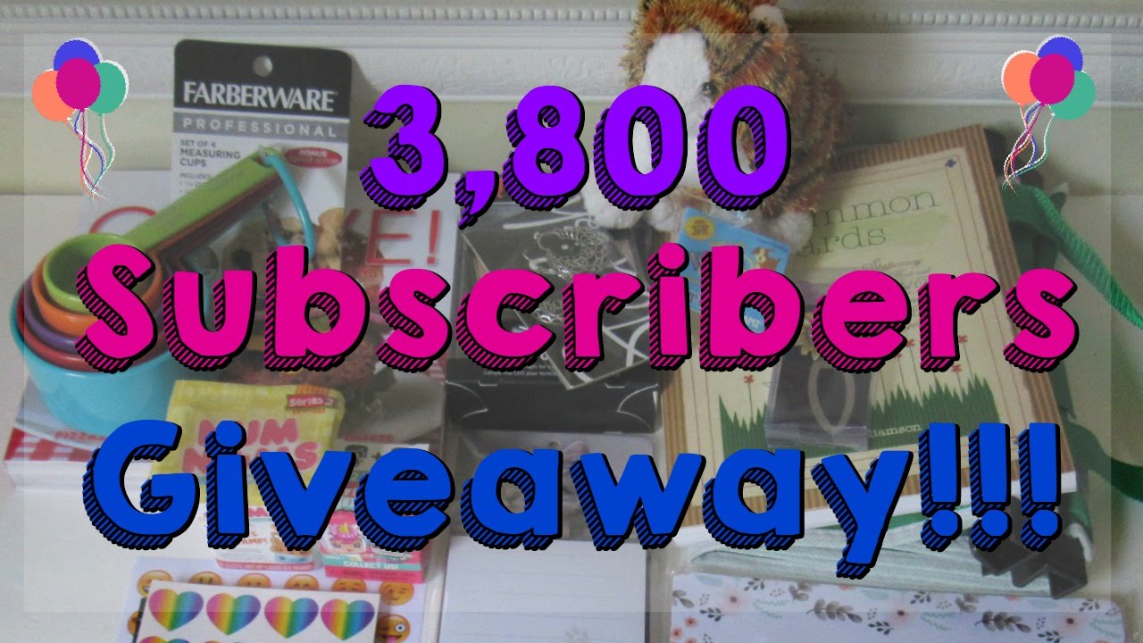 LeighsHome05's 3800 SUBSCRIBER GIVEAWAY!!!! [closed]