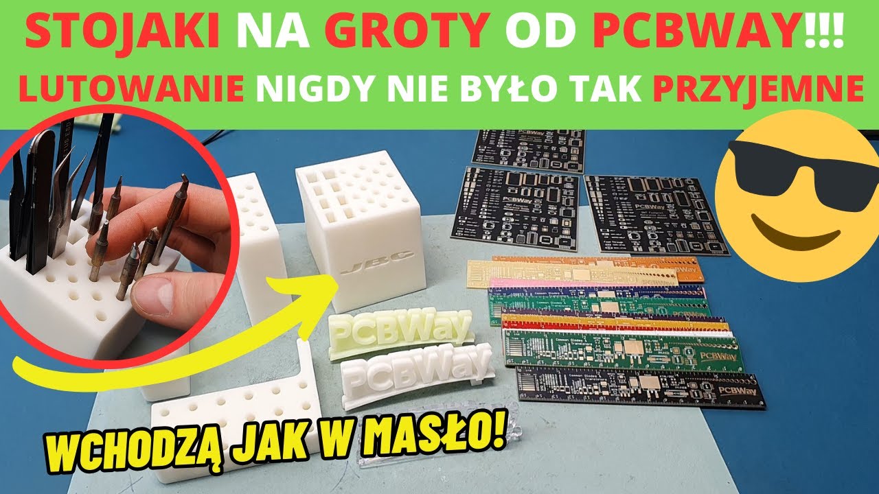 Wydrukowałem z PCBWay stojaki 3D na groty JBC T245 + wrażenia po prawie roku na temat grot&oacute;w C245 :)