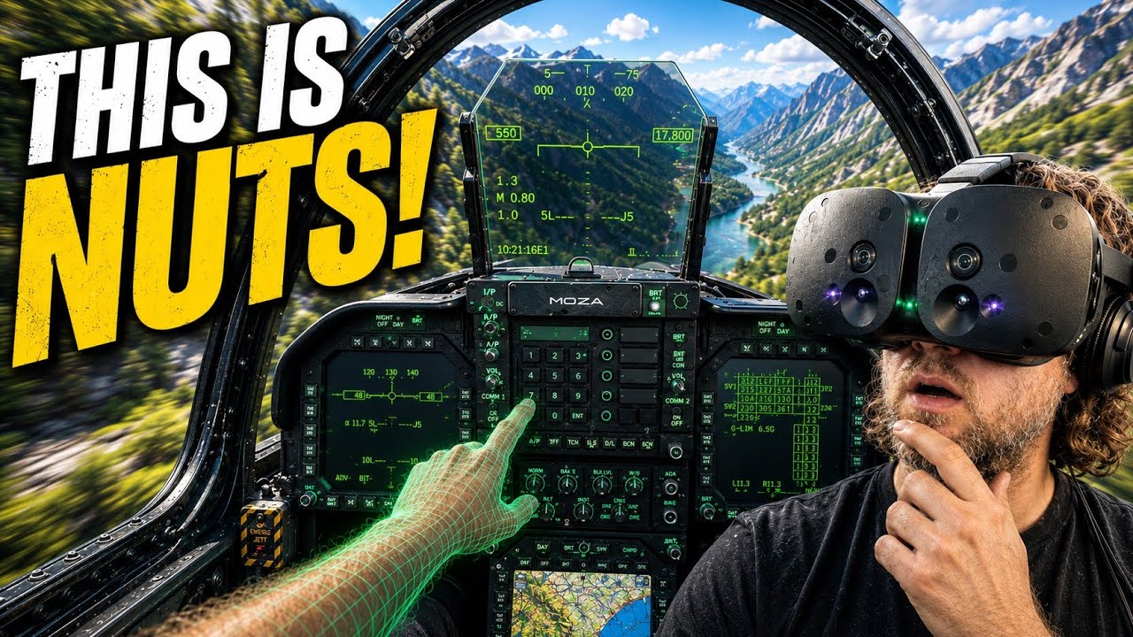DCS World Has Changed FOREVER! MOZA F18 COCKPIT in Mixed Reality Full Review - Somnium VR1