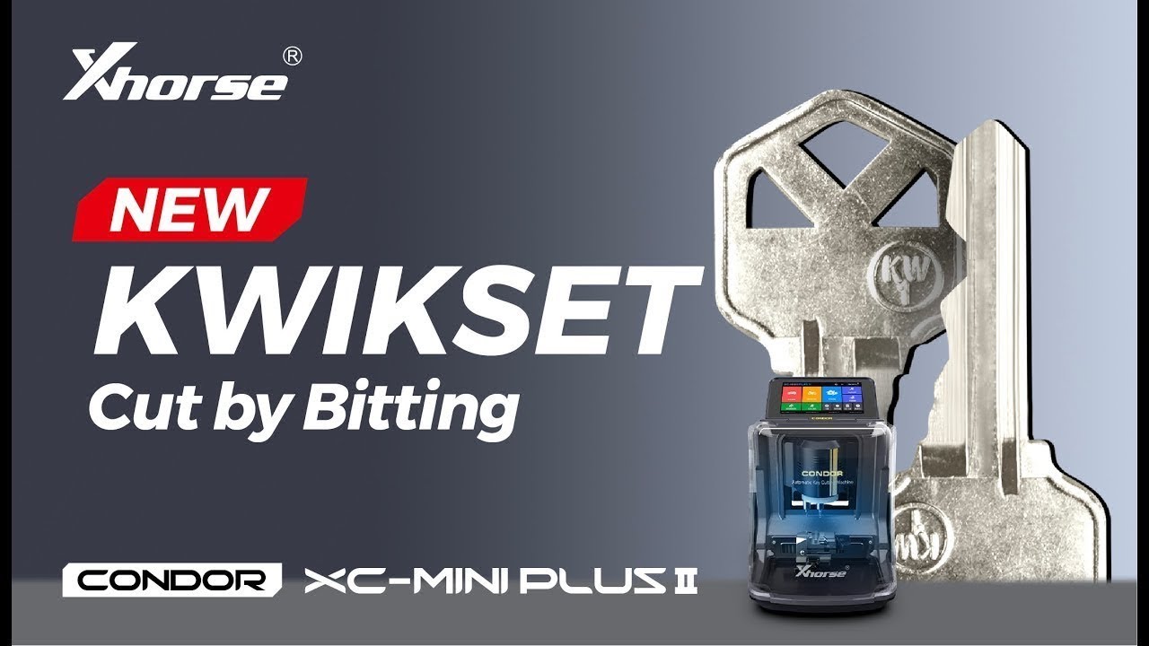 Condor XC-Mini Plus II New Feature - Cut Kwikset Key by Bitting