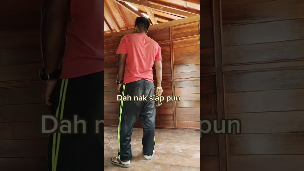 Rumah kayu 2 bilik siap 3 hari sahaja.