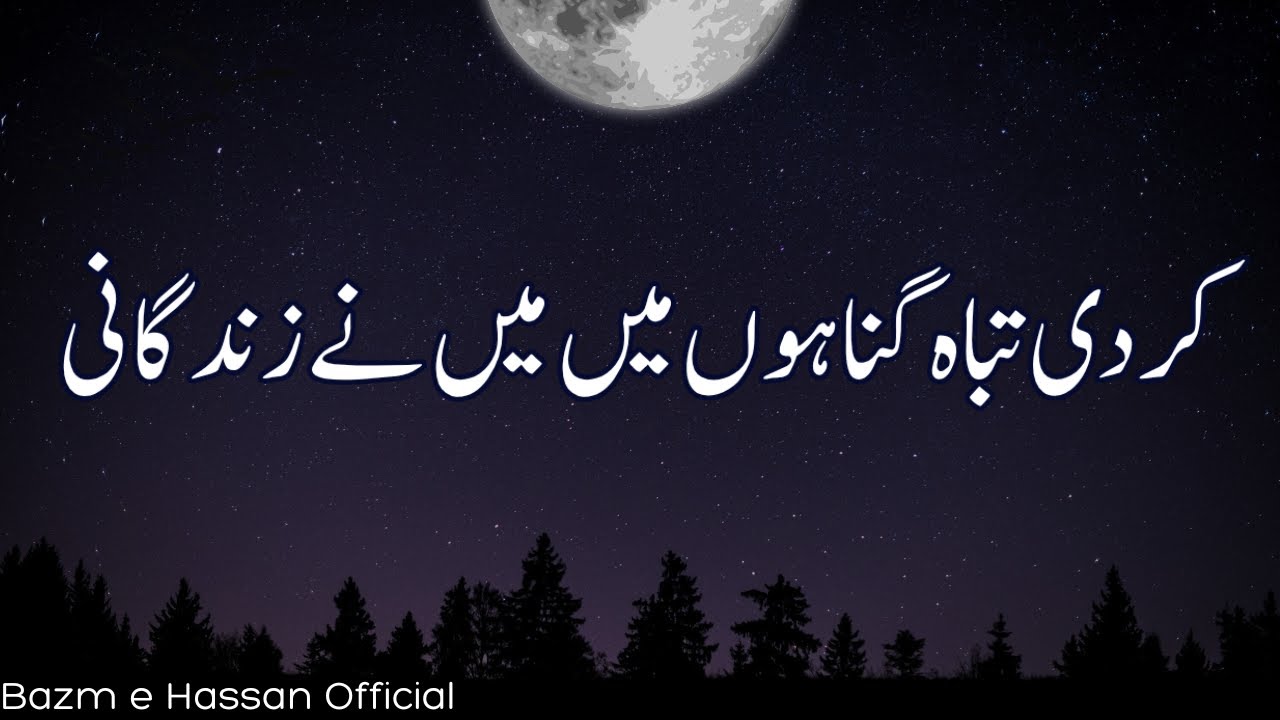 Islamic Nasheed | kardi tabah gunahon main maine zindagani | Bazm e Hassan Official