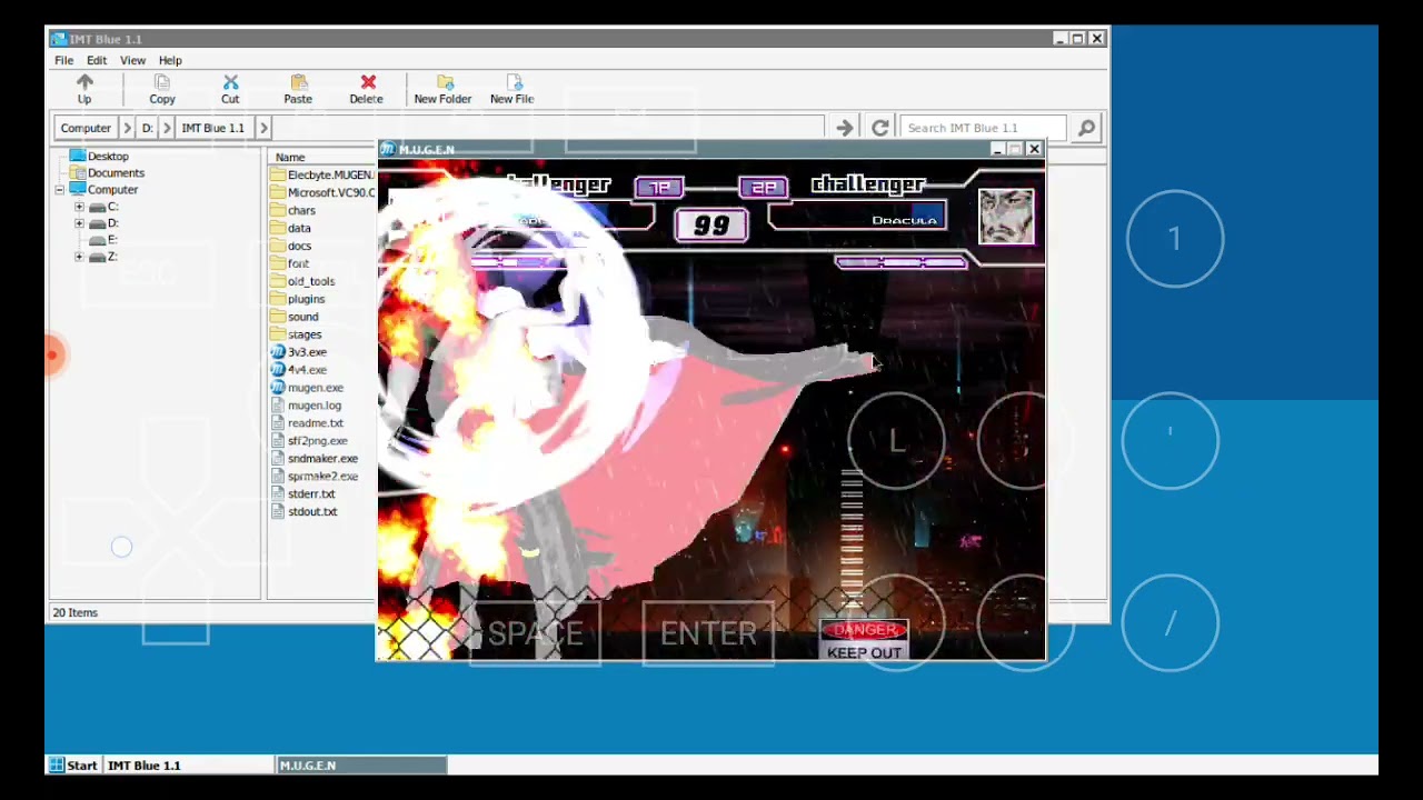 MUGEN: Tornado Babi (Me) vs Dracula