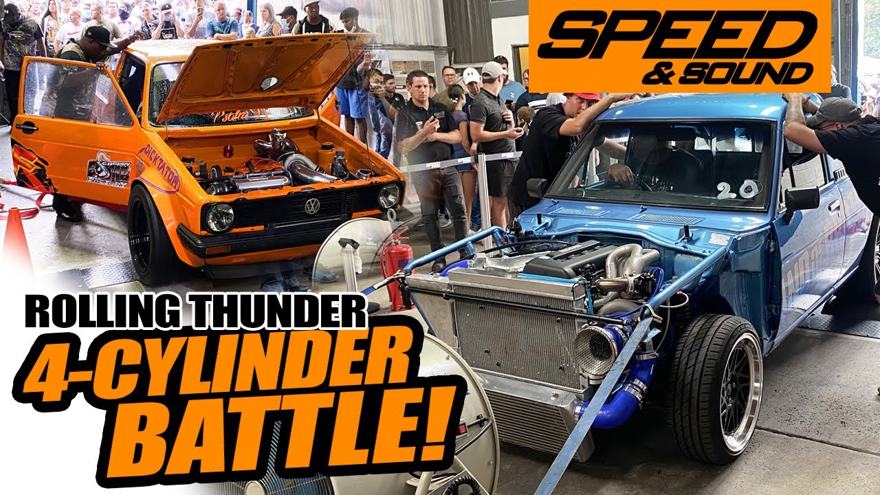 4-CYLINDER ROLLING THUNDER Dyno Day including 5 & 8 Cylinders.