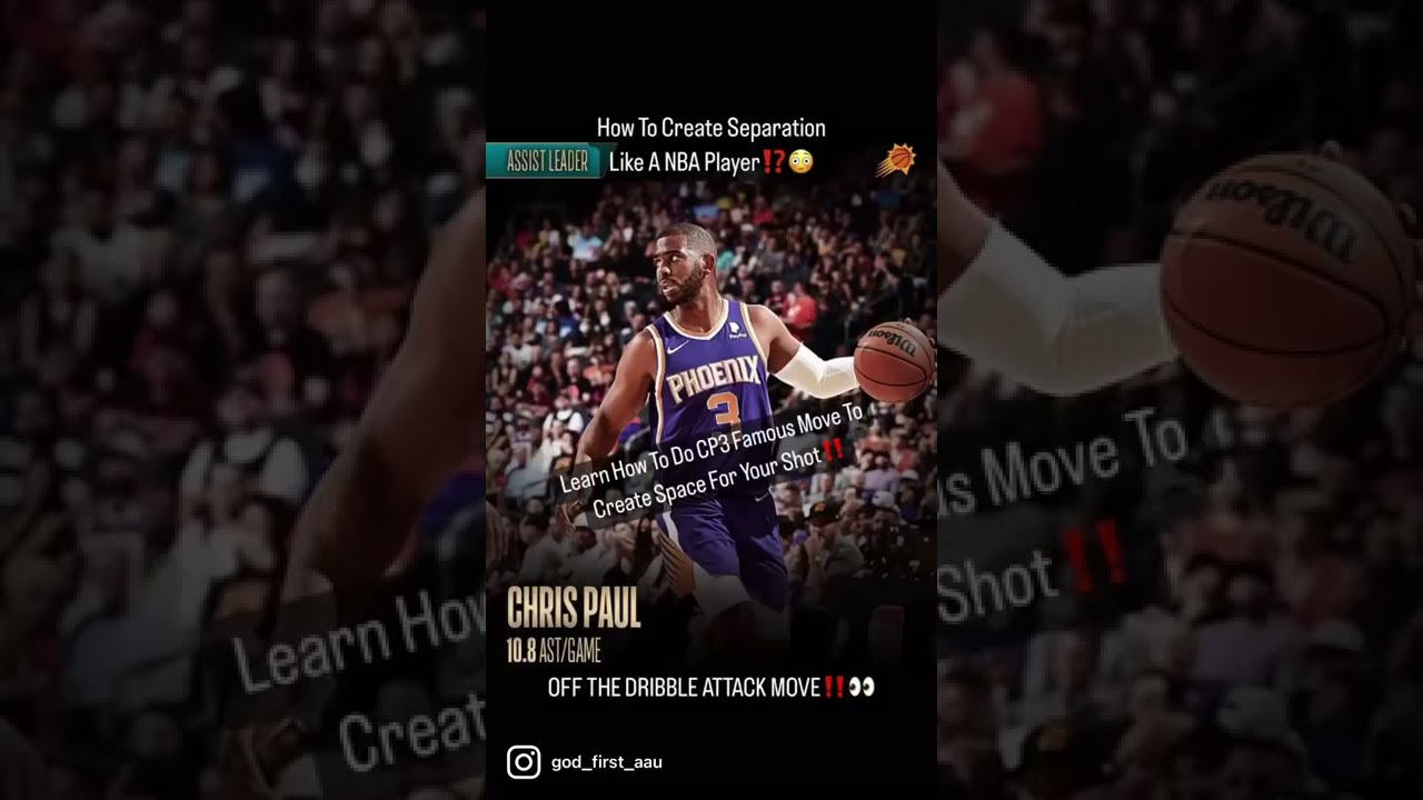 How To Create Separation Like NBA Player CP3⁉️😳 