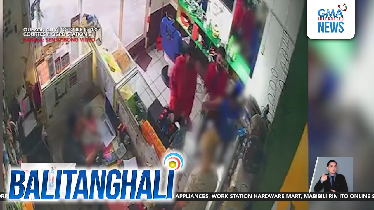 Magkapatid na holdaper, nilooban ang tindahan; binaril ang may-ari | Balitanghali