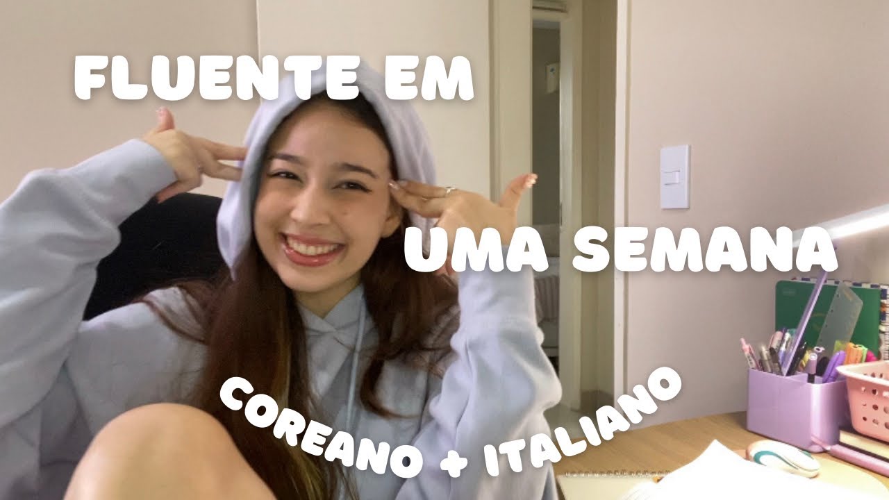 aprendendo um idioma em uma semana com vocês