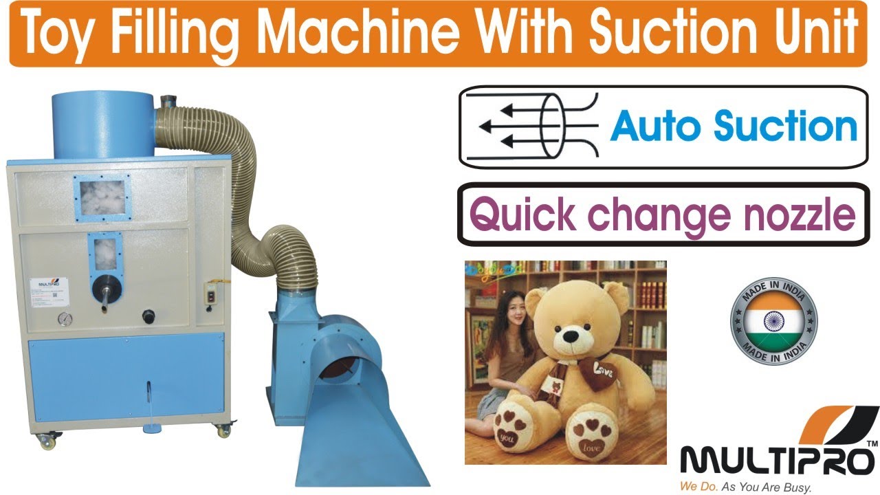 Multipro Plush toy stuffing machine / Soft toy filling machine / Teddy bear making machine