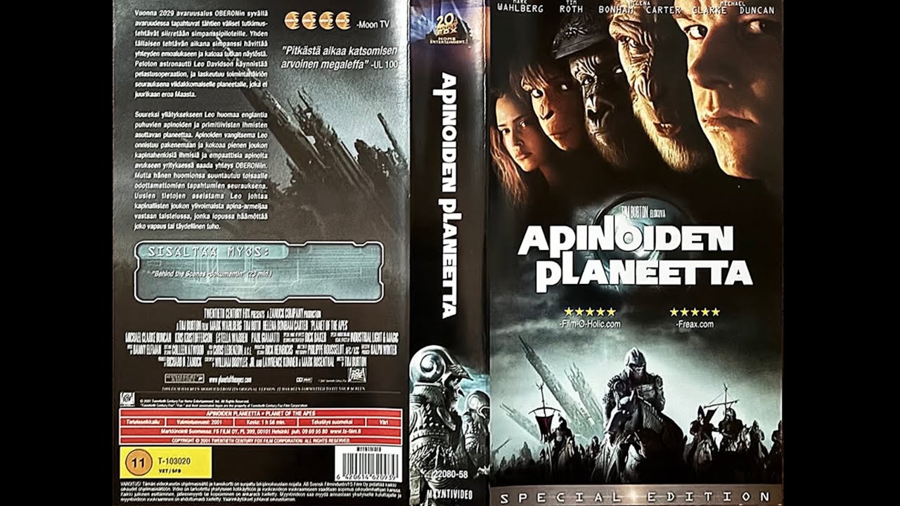 VHS Alku: Apinoiden Planeetta (2001)