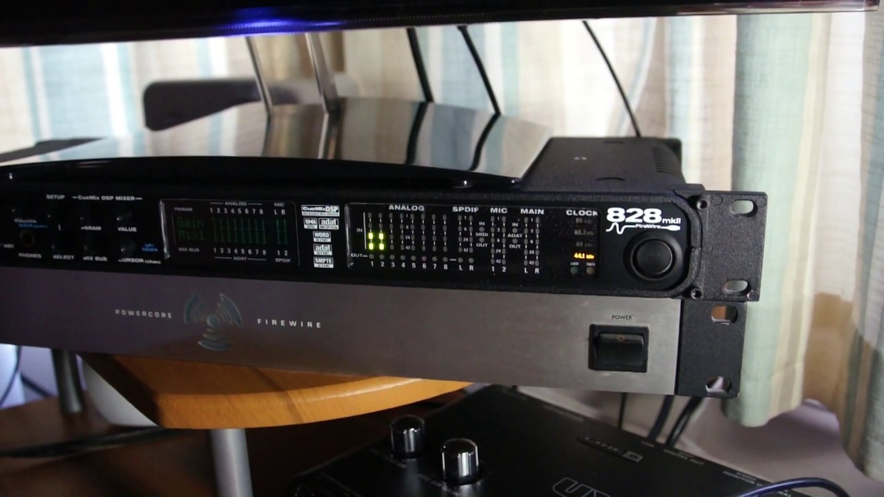 MOTU 828 mk II Testing analog inputs with Cubase