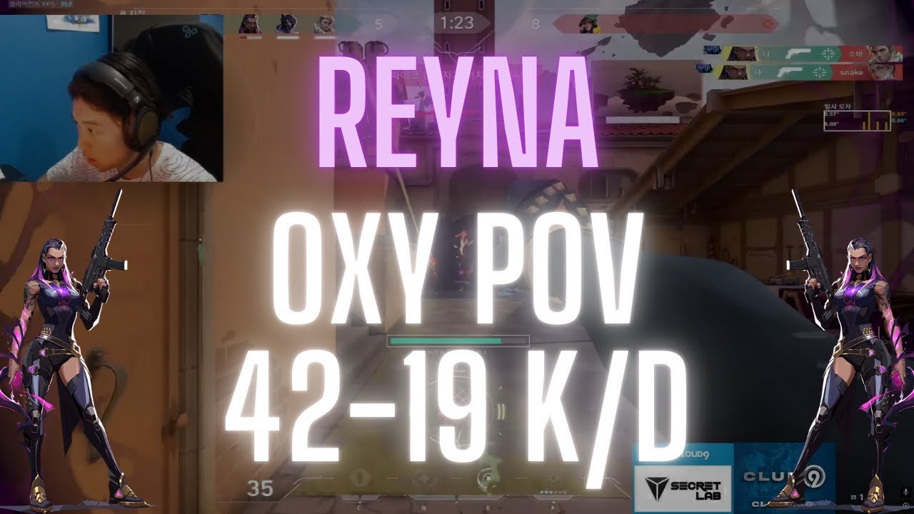 Cloud9 OXY POV Reyna on Ascent 42-19 K/D (VALORANT Pro POV)