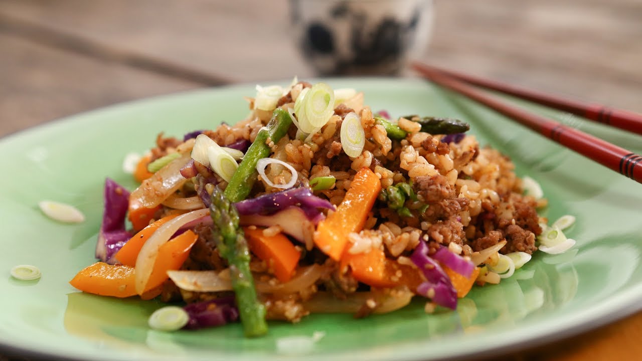 Michelle Lewin Diet - Healthy Beef Stir Fry/Sofrito de Carne