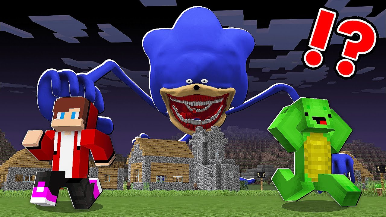 100 Days Attack Shin Sonic vs Mikey and JJ in Minecraft - Maizen