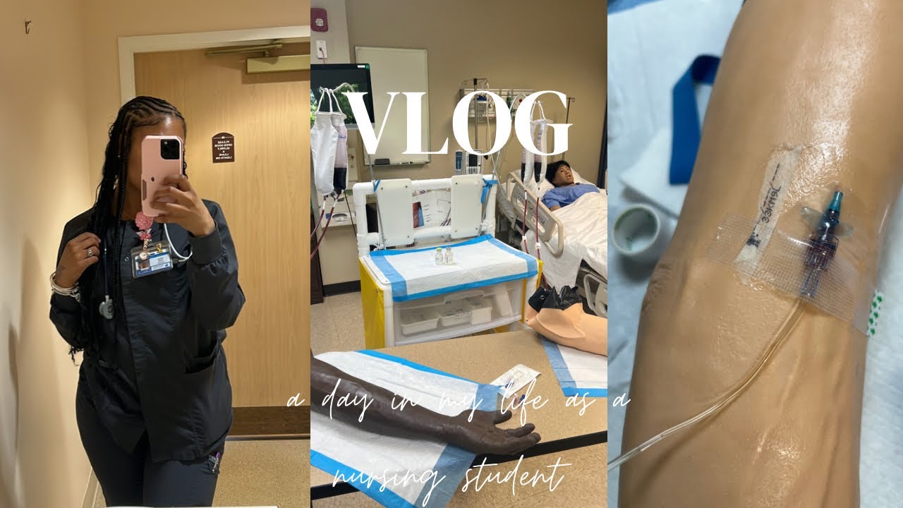 NURSING VLOG/nursing school, clinicals & lab.. I got caught in a severe thunderstorm?! & more