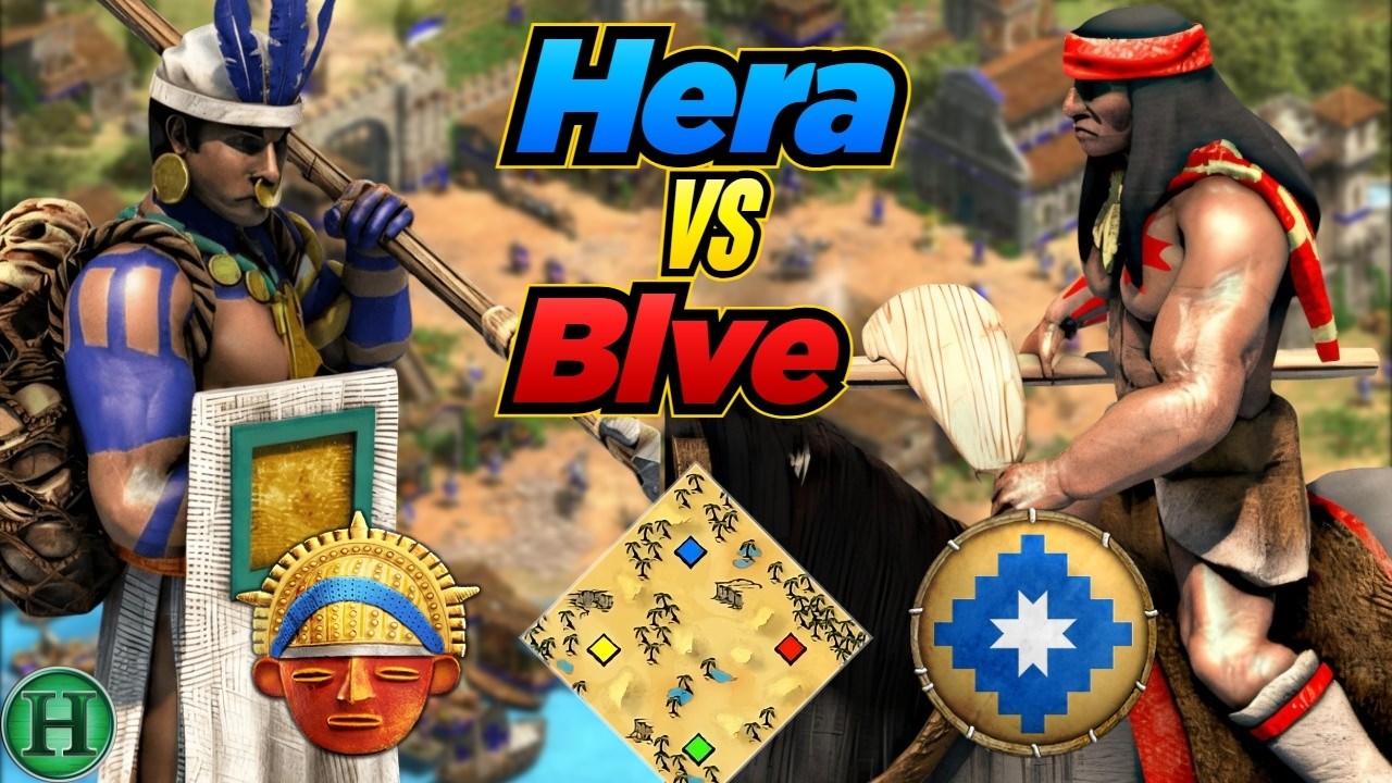 Muisca vs Mapuche | 1v1 Arabia | vs Blve | AoE2
