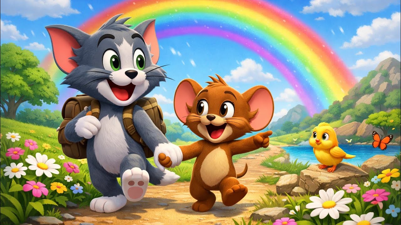 Tom and Jerry Part 11 | The Rainbow Adventure 🌈 | Kids Story Poem
