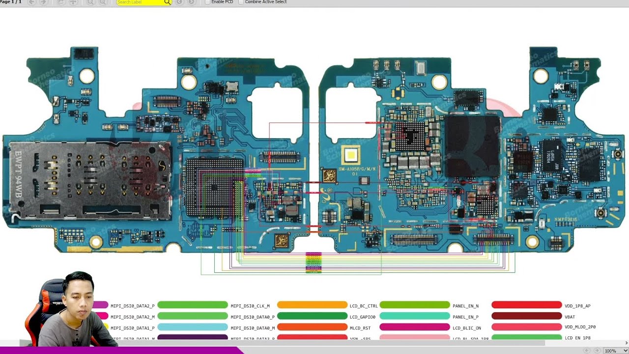 Jalur LCD dan LAMPU Samsung a10 | HP di telfon masuk tapi tidak ada tampilan