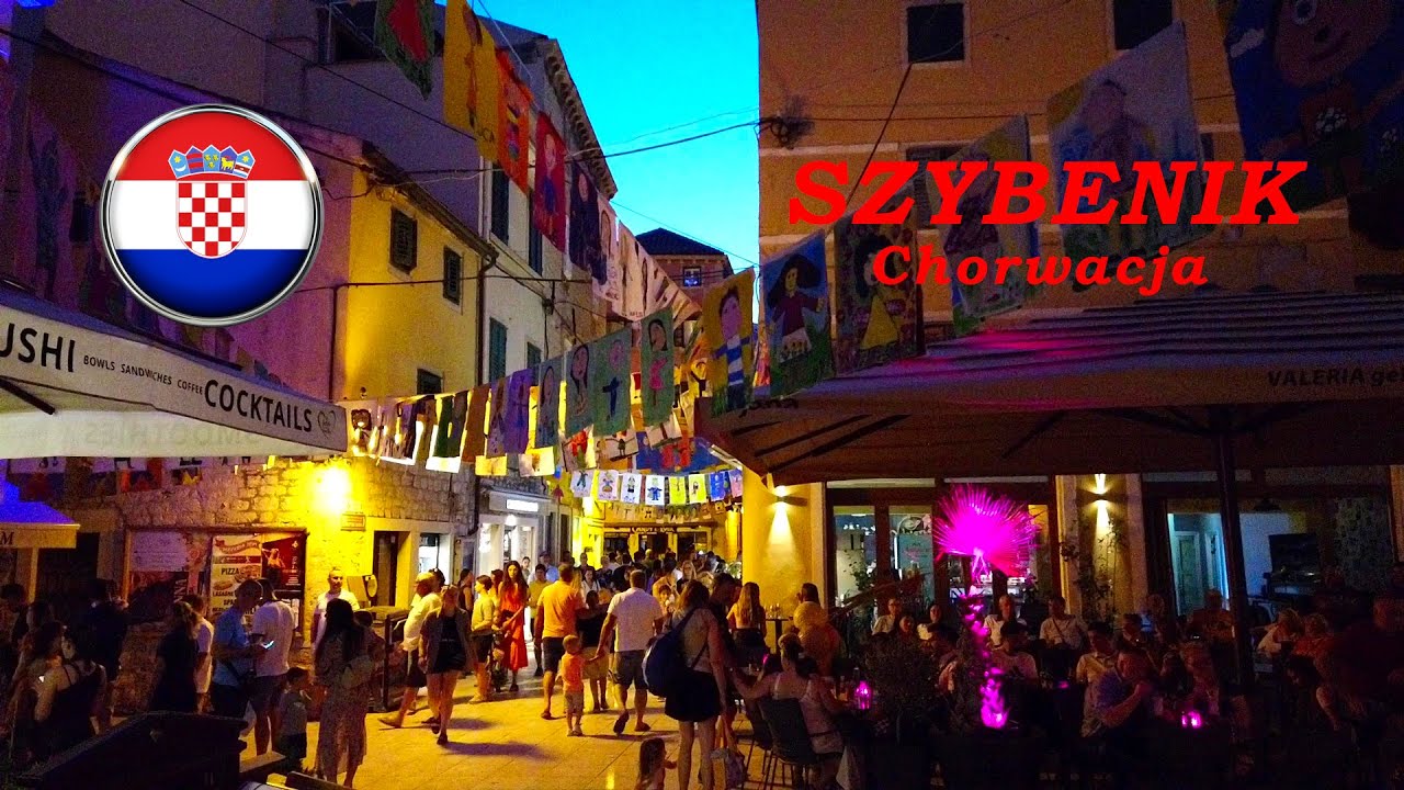SZYBENIK po zmroku CZARUJE🇭🇷  Magiczna Chorwacja nocą + plażowy relaks i Wzgórze Okit!