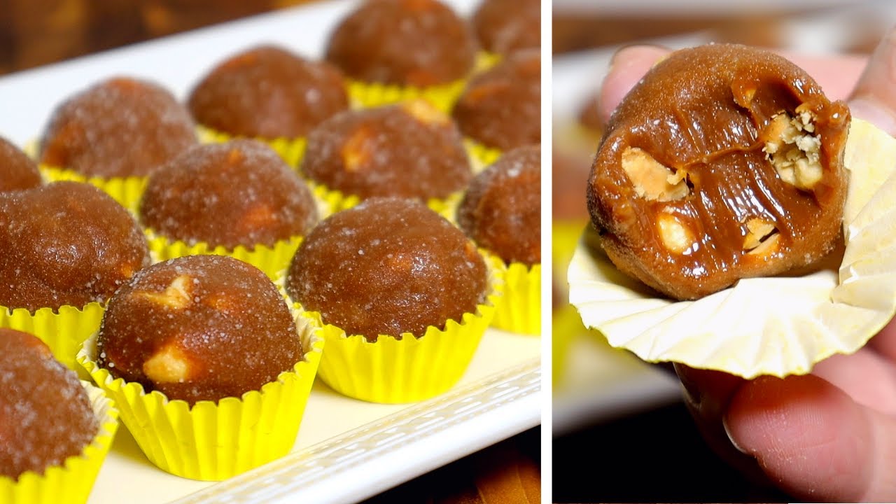 BRIGADEIRO GOURMET DE PÉ DE MOLEQUE | RECEITA DE FESTA JUNINA