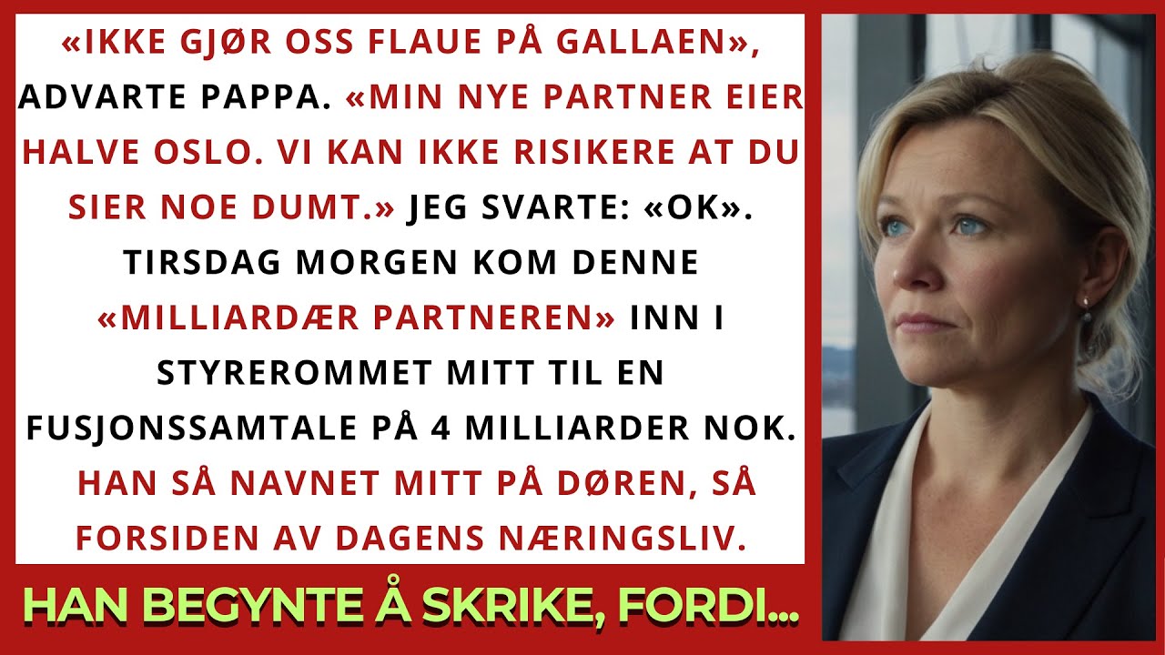 Pappa Sa At «Forretningspartneren Min Er Milliardær» – Helt Til Han Gikk Inn I Mitt Styrerom