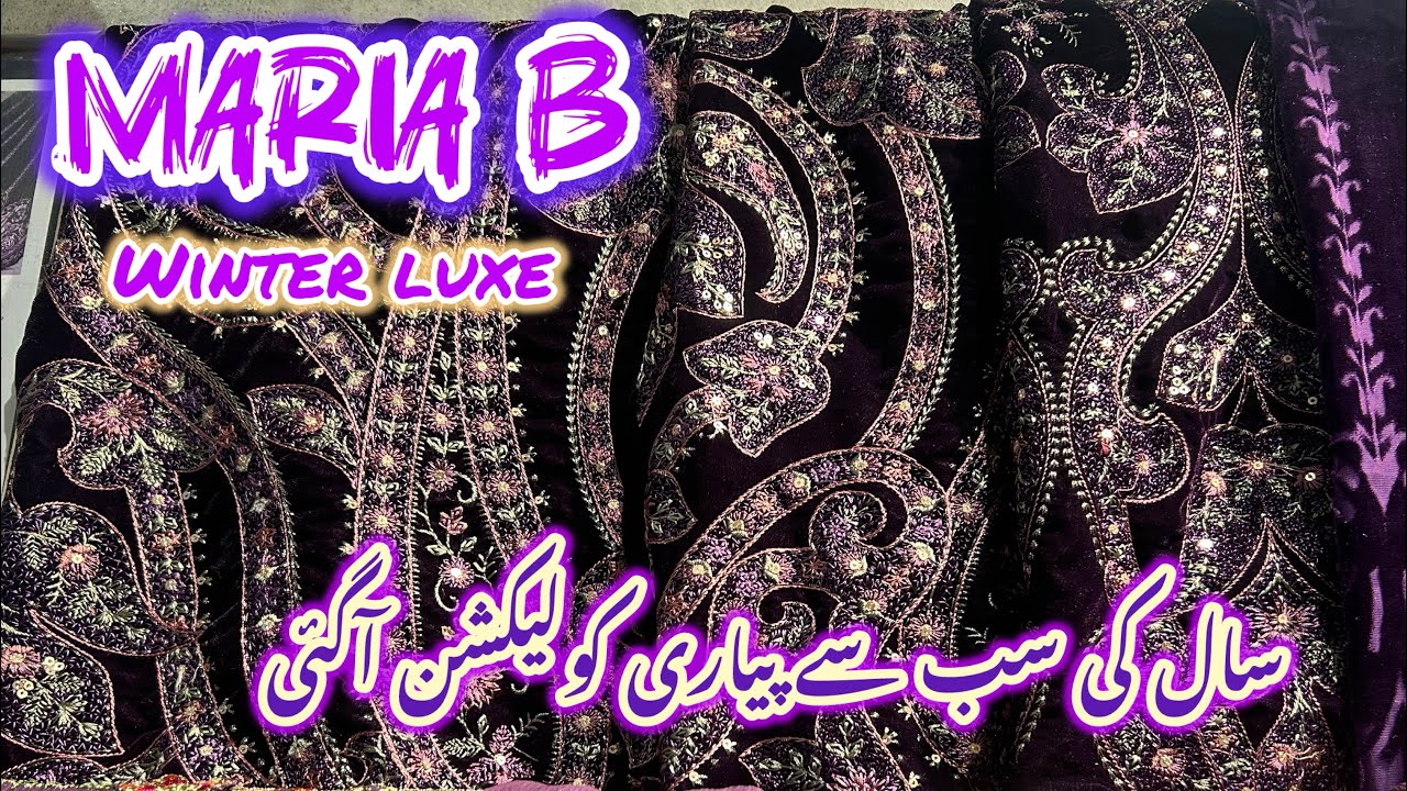 Maria b winter luxe collection launched |shopping haul | Glamour it