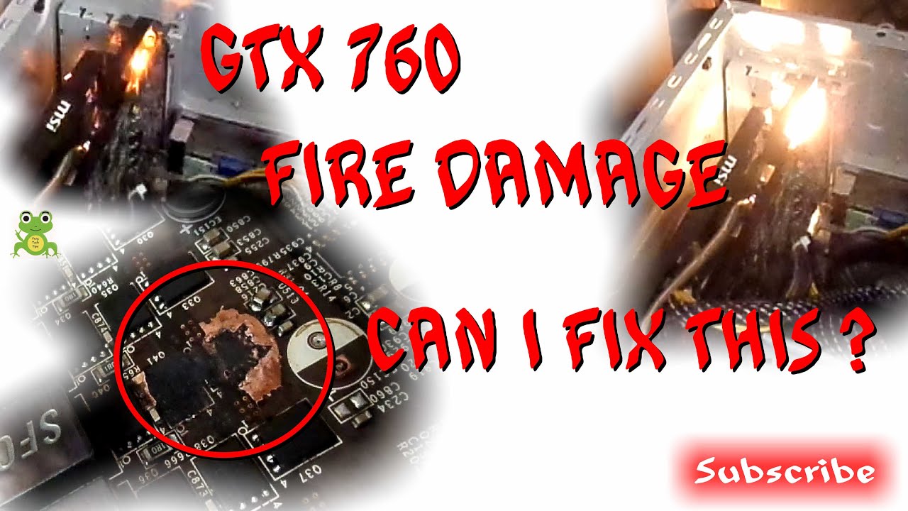 How to fix GPU short and yes this card survived fire and still works today