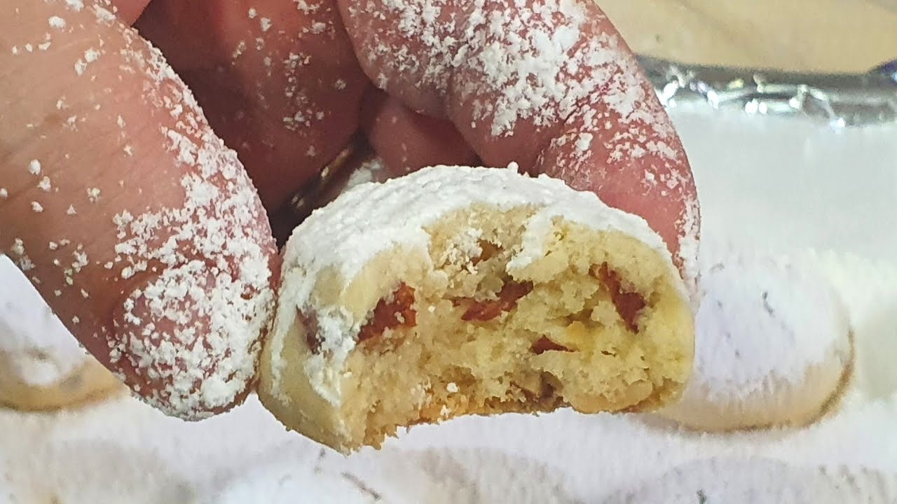 עוגיות שקדים יווניות קוביידס מהירות Corbides Greek almond cookies🍪
