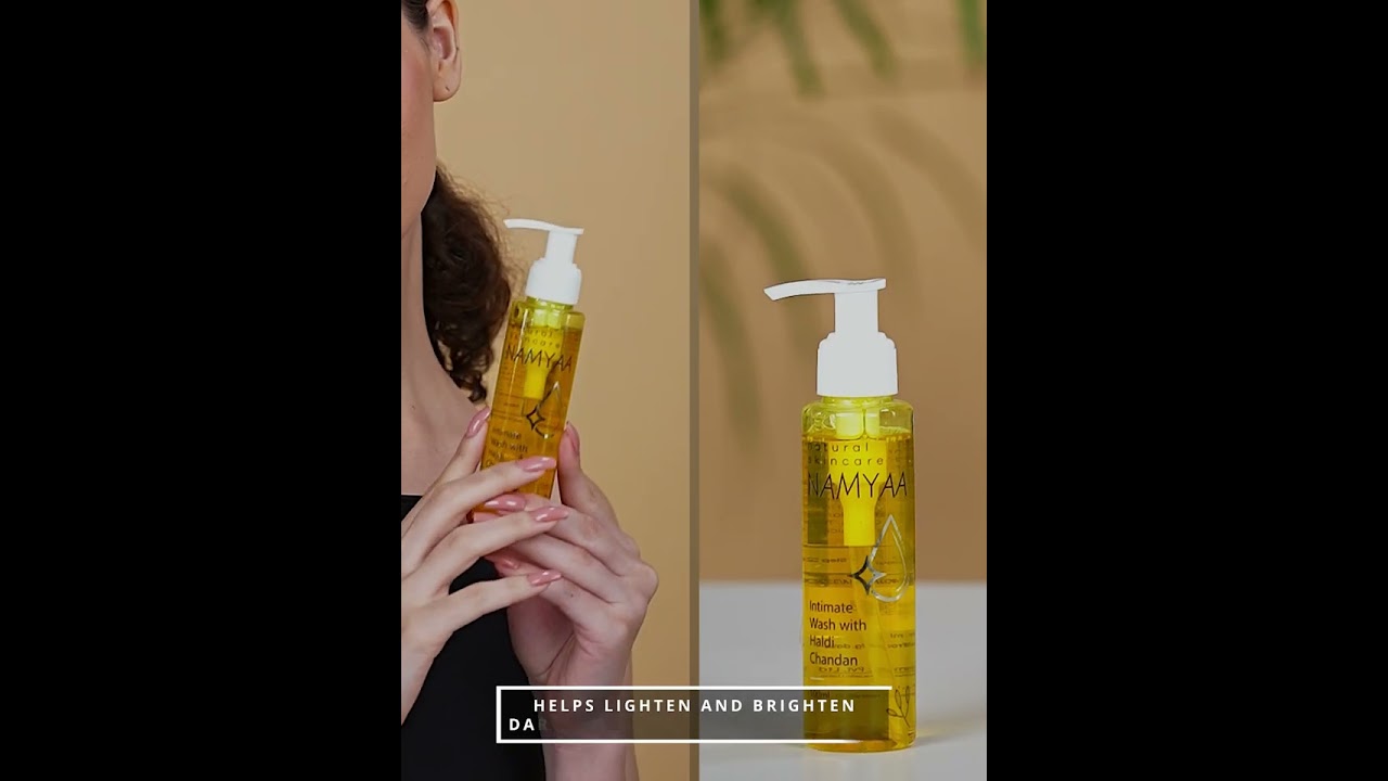 Namyaa Haldi Chandan Hygiene Wash | With Germ and Odour Protection | pH Balanced Intimate Wash