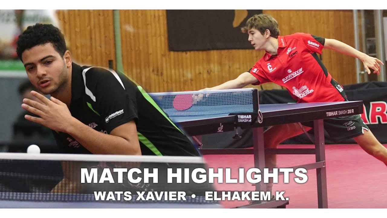 Wats Xavier (B0) - ELHAKEM Karim (B0 - 528 mondial ITTF)