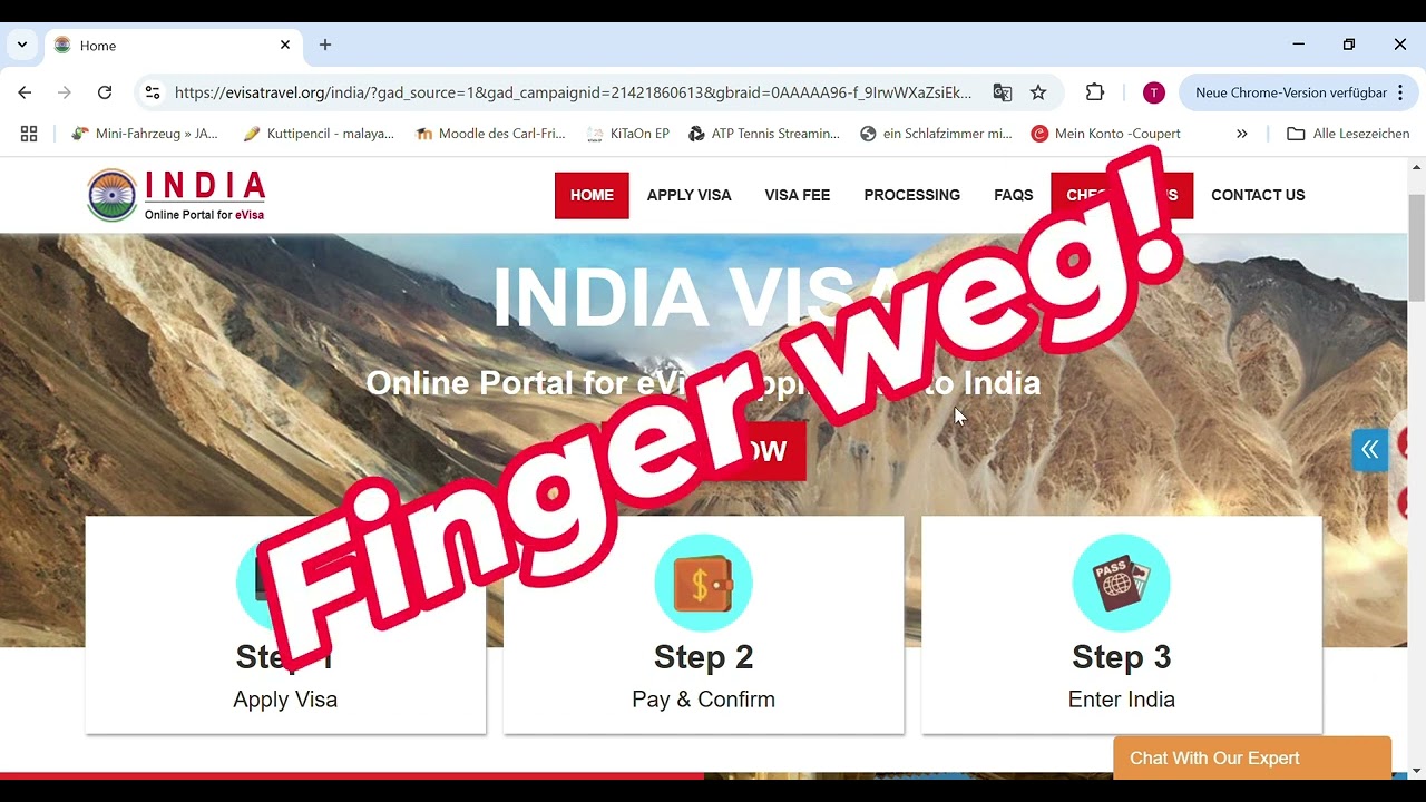 Electronic Visa (e-visa) f&uuml;r Indien beantragen und dabei Geld sparen
