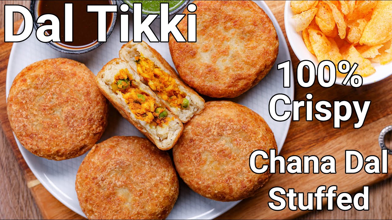 Paneer & Chana Dal Stuffed Aloo tikki for Chaat & Burger | Crispy Stuffed Potato Tikki Street Style