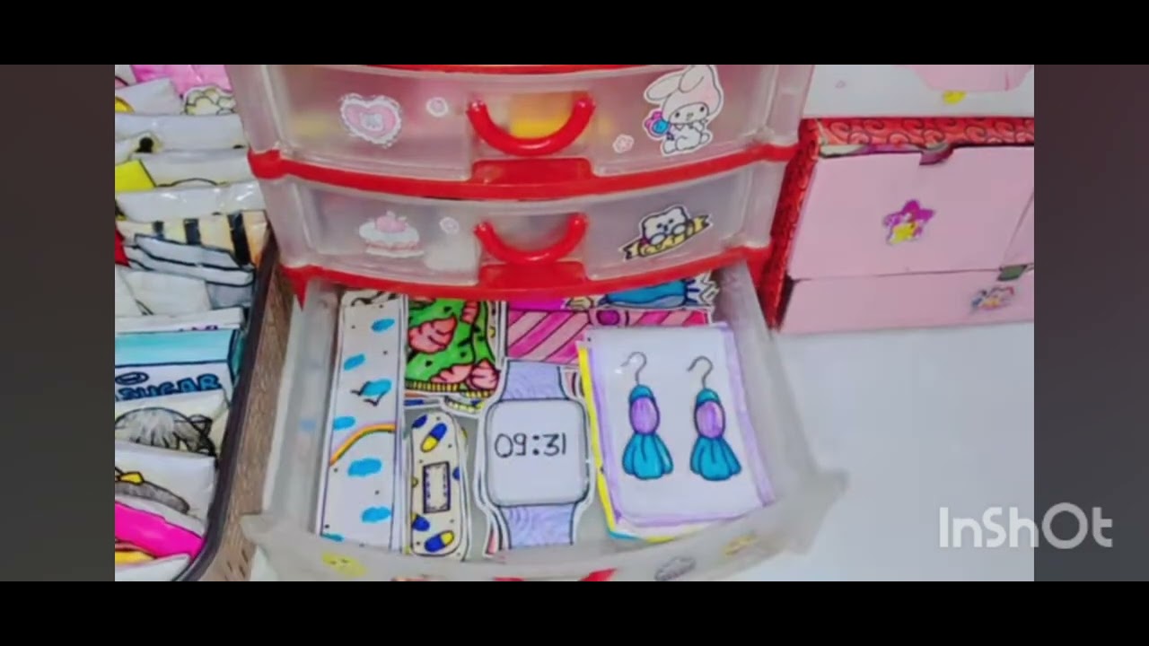 My new craft setup and my table tour video ✨🌹🍒