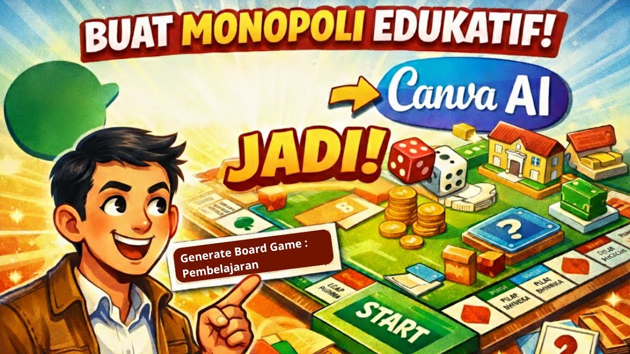 Bikin Media Pembelajaran Monopoli Lebih Mudah I CANVA AI