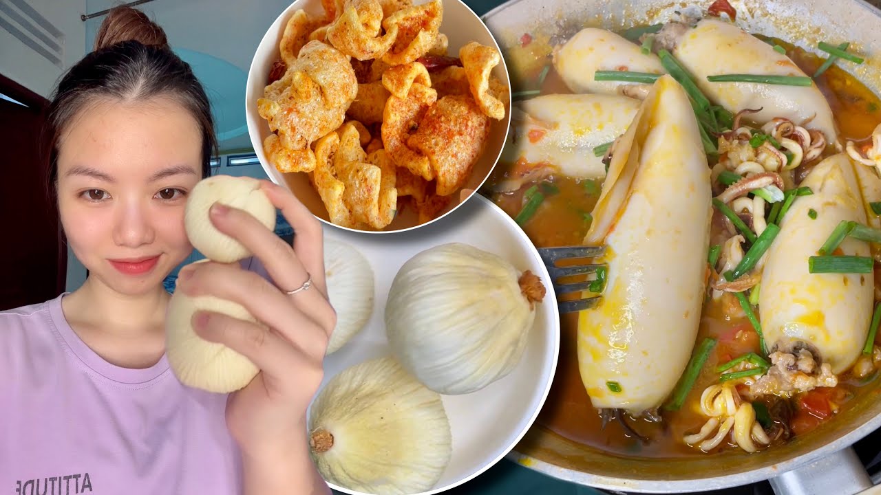 Mực dồn c&agrave; xốt thịt, m&oacute;n ngon Chị Đẹp 😉 | KIMKH&Aacute;NHN&Egrave; Vitaminkk