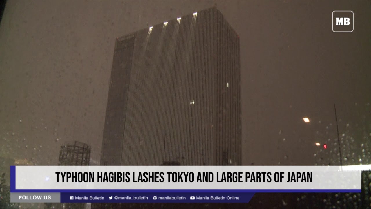 Typhoon Hagibis lashes Tokyo and large parts of Japan