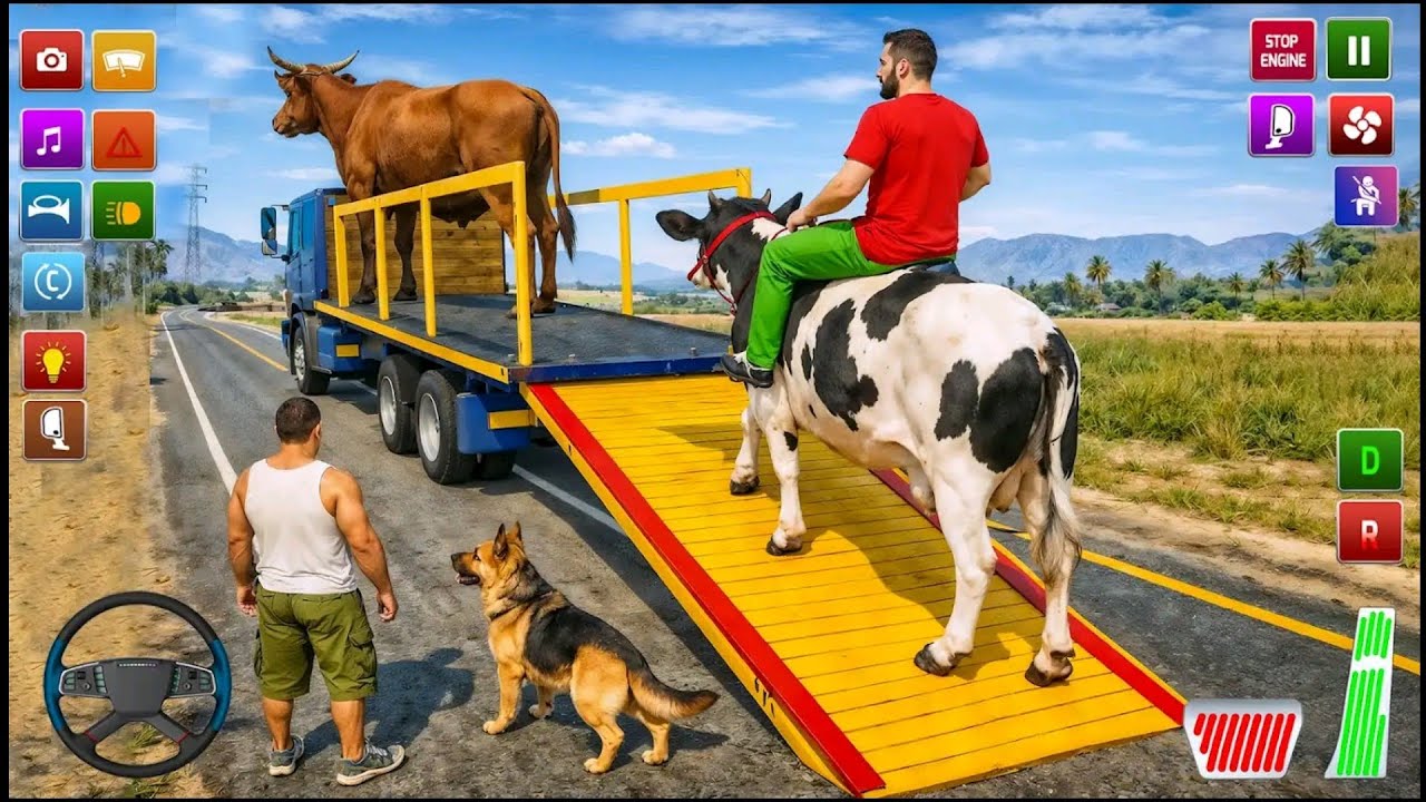 Animal Cargo Truck Driving Game 3D - Animal Transport Cargo Truck 2024 - Android Gameplay