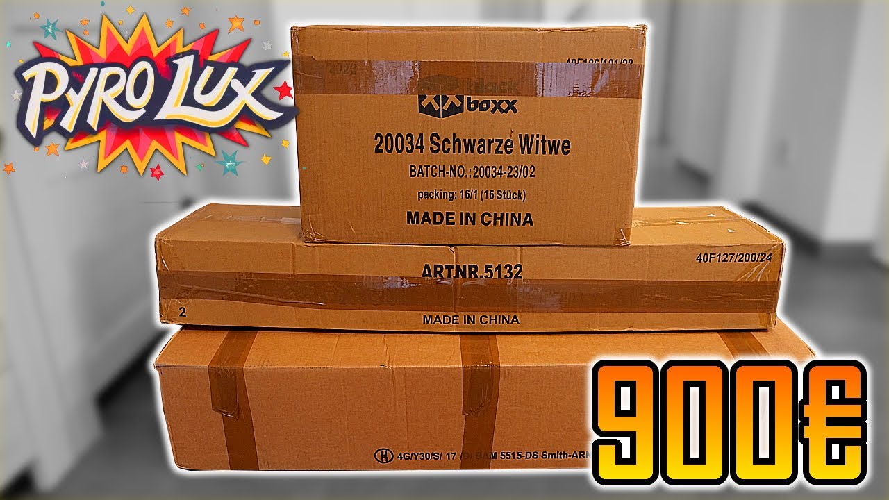 PYROLUX FEUERWERK UNBOXING | 900€ voll mit Premium Ware 😍