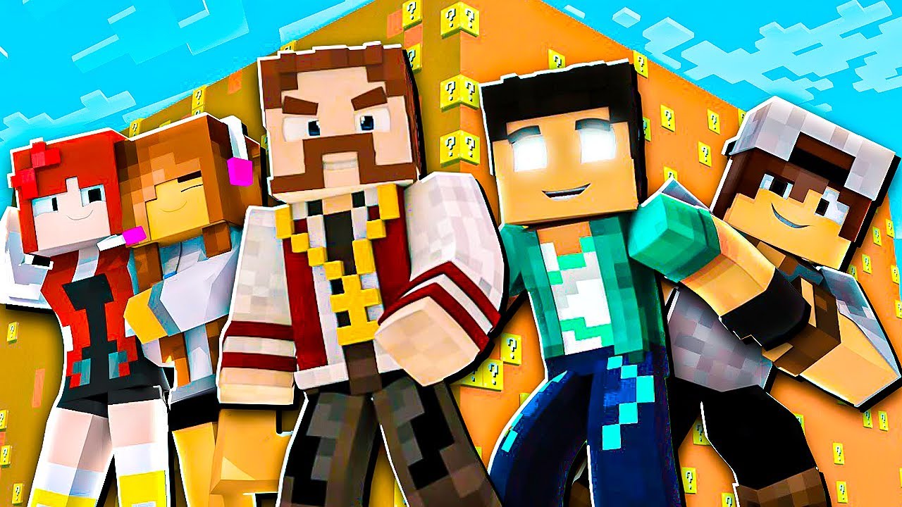 CUBÃO DE LUCKY BLOCK no MINECRAFT com AMIGOS depois de 10 ANOS
